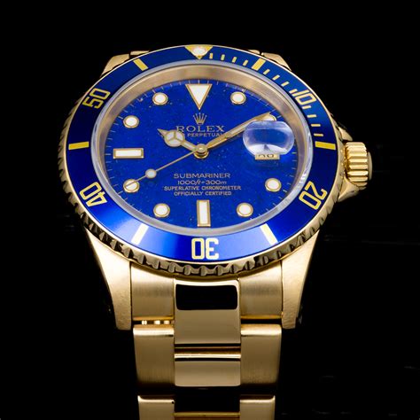 rolex submariner acciaio oro blu|Rolex sottomarino prezzo.